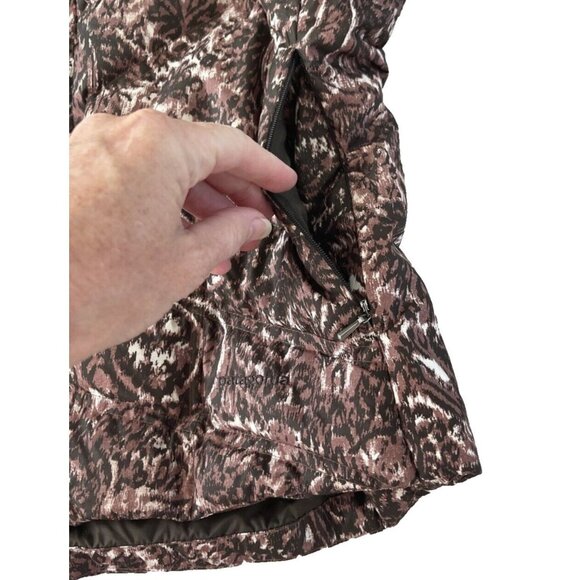 Patagonia Women’s W’s Down With It Vest Goose Down Puffer S Brown Zip Up Hood - Picture 7 of 14